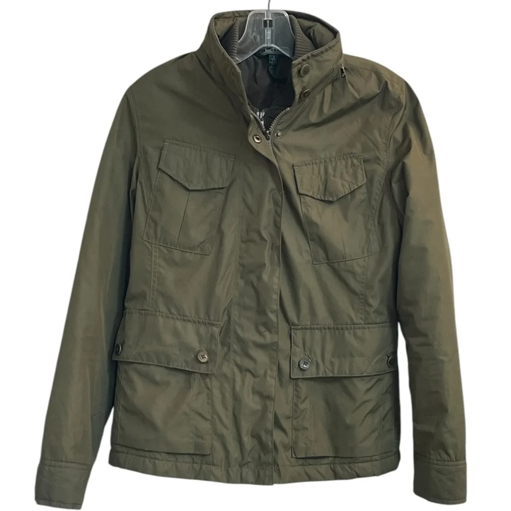 Lauren Ralph Lauren Active Olive Green Field Jacket - Size Women’s Small - Picture 2 of 16
